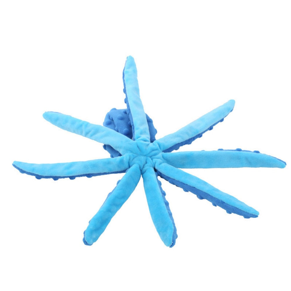 Octopus Interactive Squeaky Dog Toy