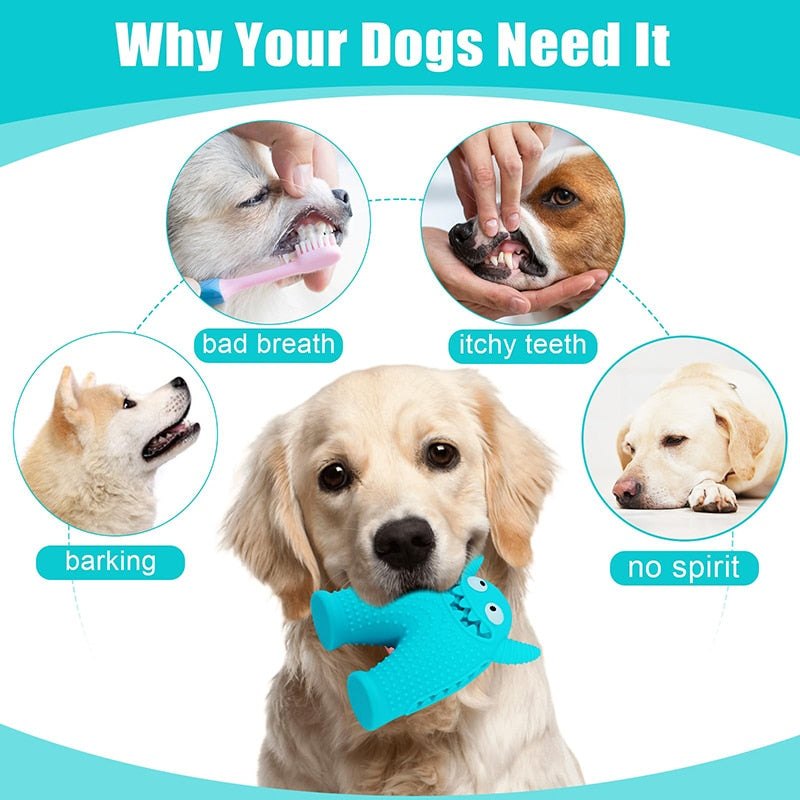 Benepaw Squeaky Interactive Foraging Dog Toy for Aggressive Chewers made from Natural Rubber