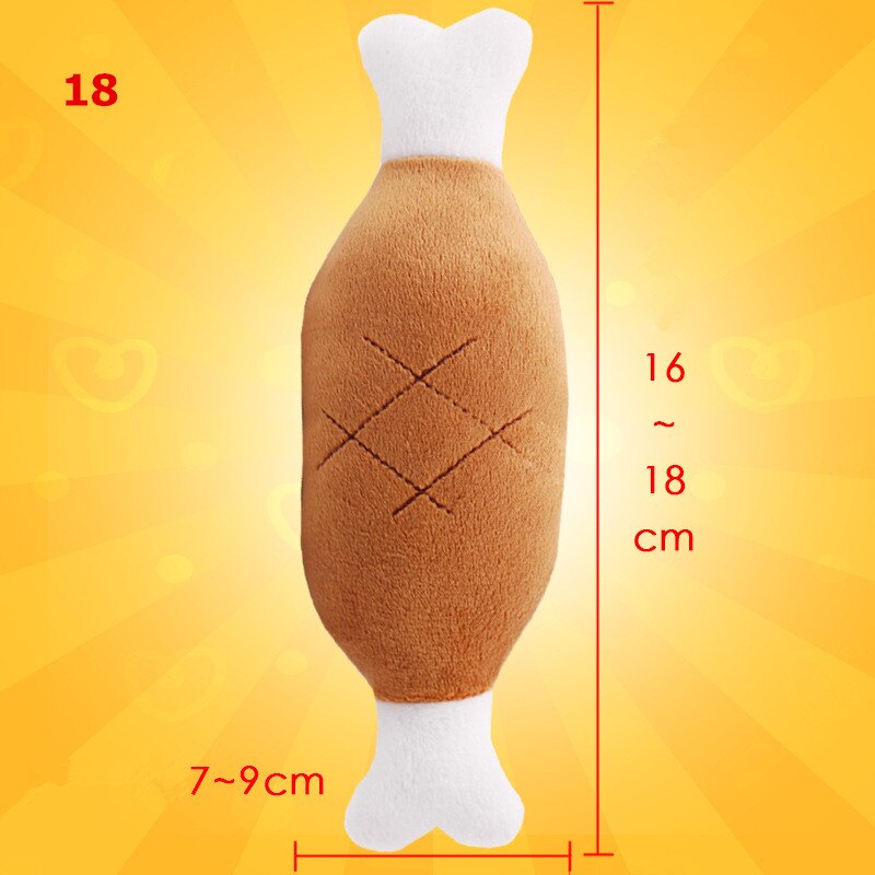 Novelty Squeaky Dog Toys - Multiple options available