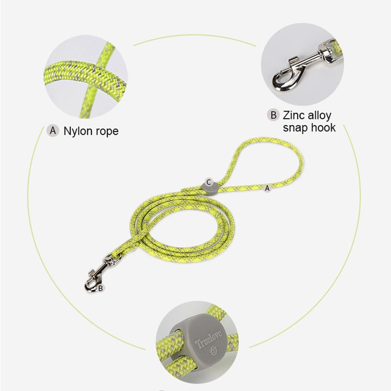 Truelove Lightweight Nylon Rope Dog Leash for Small Dogs TLL2576