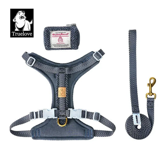 Truelove Harris Tweed 3 piece Harness Set - Great for Walking TLH2912