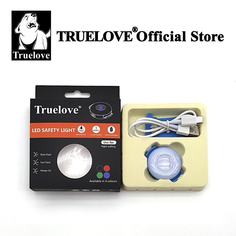 Truelove Collar & Harness Rechargeable Led Light - 3 Light Modes, IP65 Waterproof TLD19103