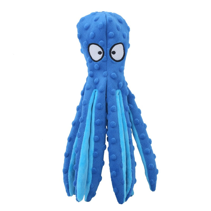 Octopus Interactive Squeaky Dog Toy