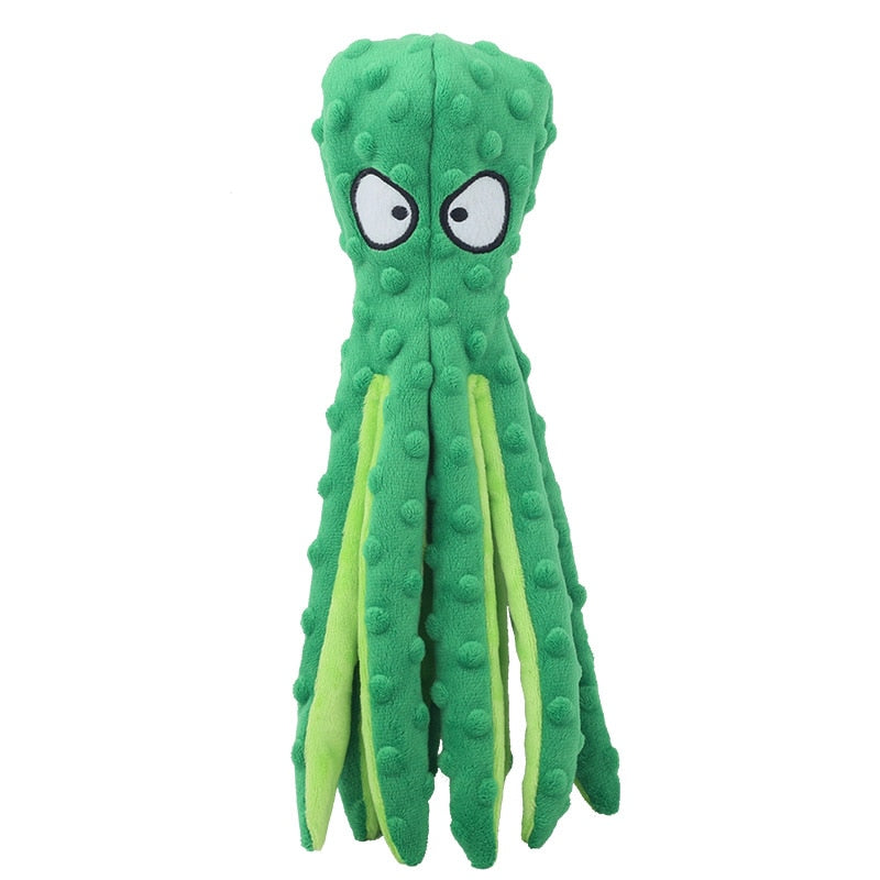 Octopus Interactive Squeaky Dog Toy