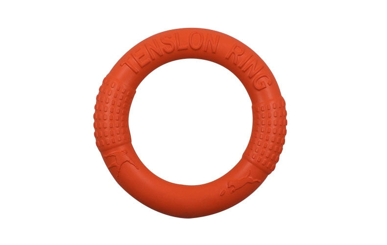 Floating Flying Ring for Interactive Training and Tug-O-War for Aggressive Chewing for Small Medium Dogs