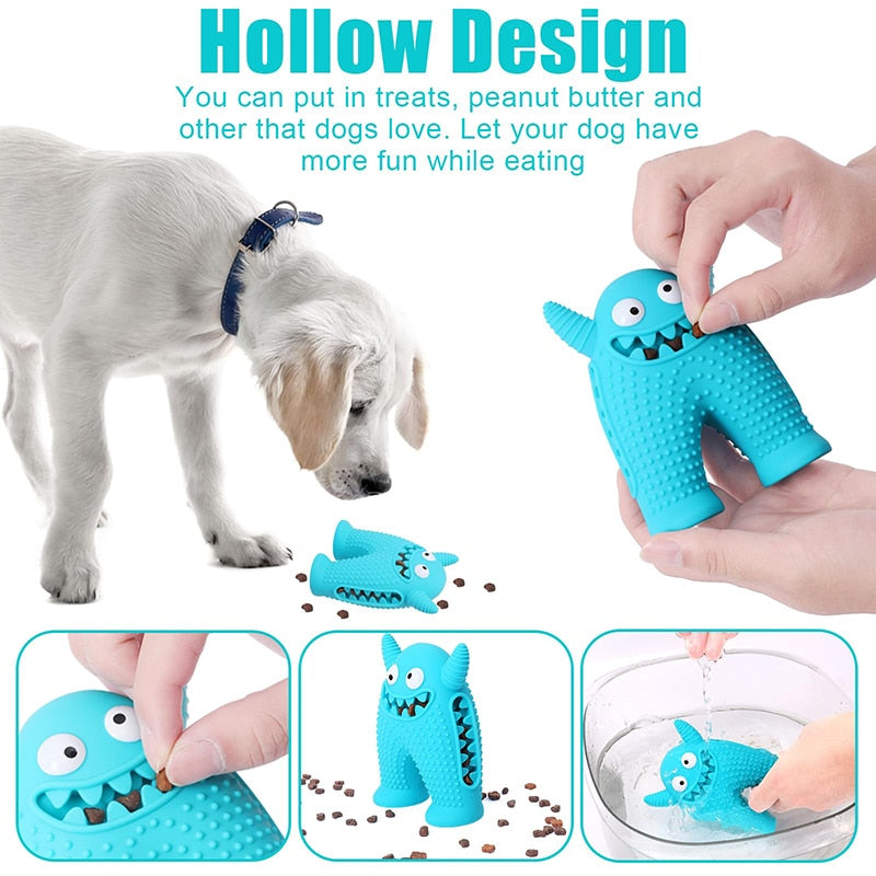 Benepaw Squeaky Interactive Foraging Dog Toy for Aggressive Chewers made from Natural Rubber