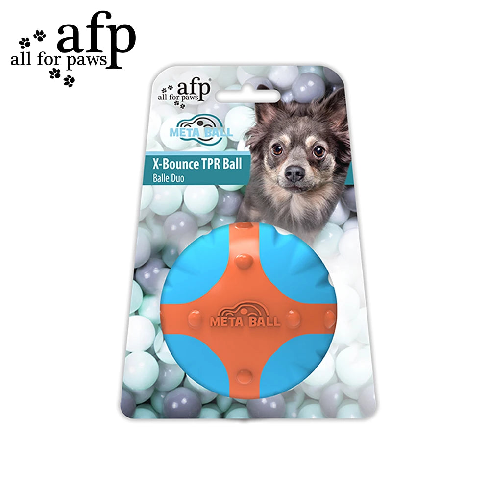 All For Paws X-Bounce Ball Floating Chew toy with squeaker