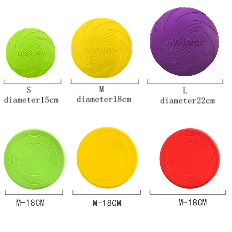 Dog Flying Disc Toy for Interactive Outdoor Training - 3 sizes available