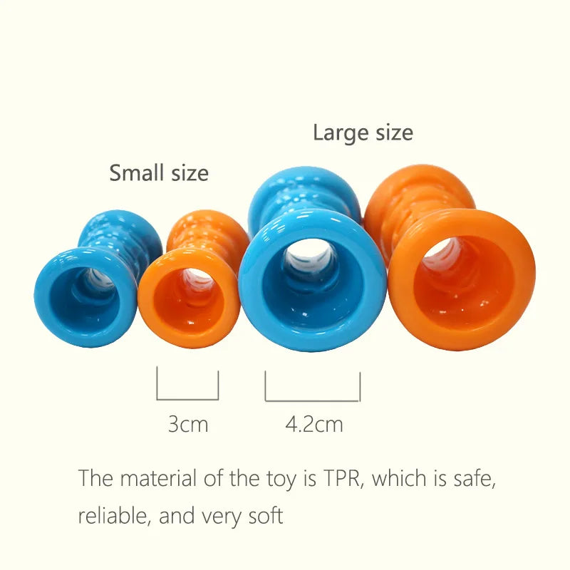 CAITEC Rubber Foraging Dog Toys - 2 sizes & 2 colours available