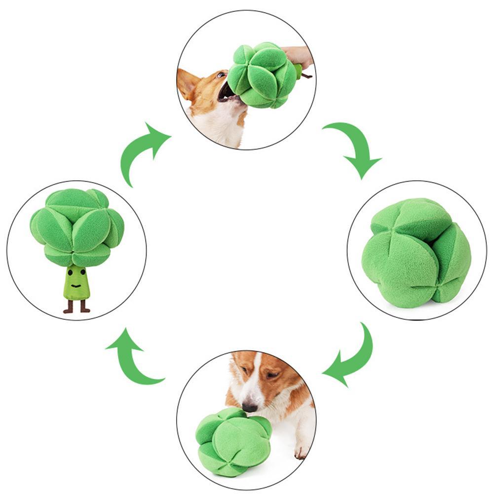 Dog Broccoli Snuffle Ball Foraging Toy