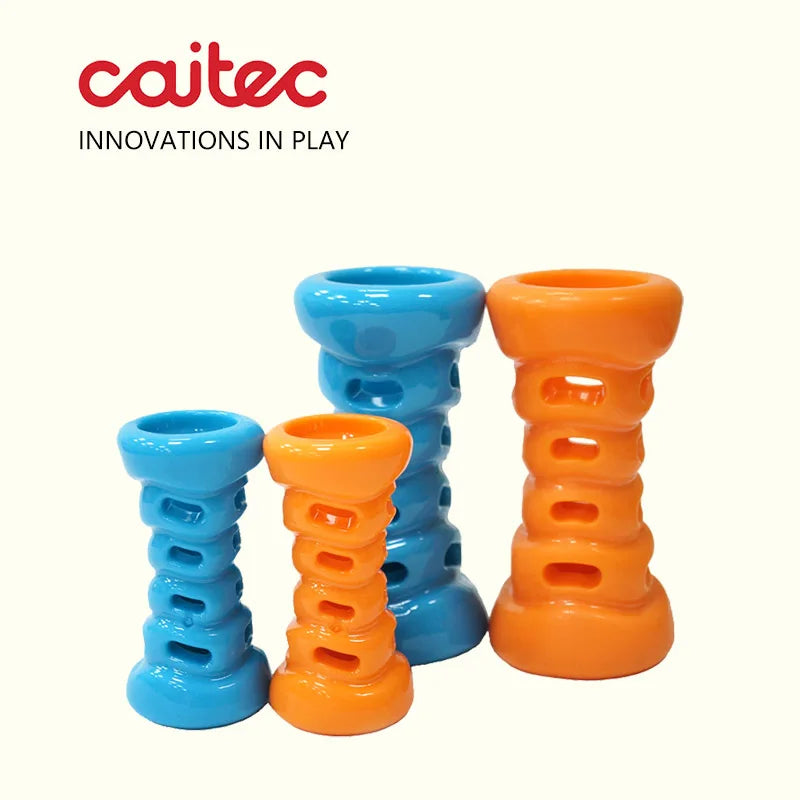 CAITEC Rubber Foraging Dog Toys - 2 sizes & 2 colours available