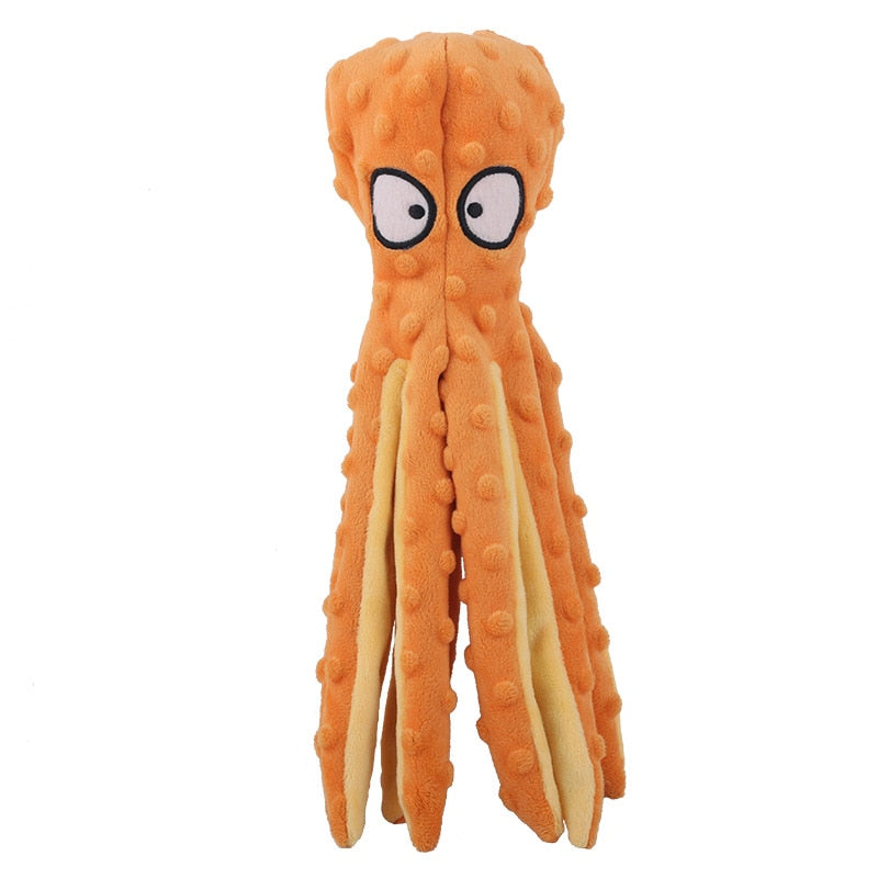 Octopus Interactive Squeaky Dog Toy