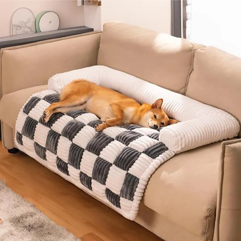 Plaid padded Dog Couch / Sofa Cover