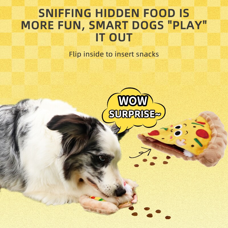 GiGwi Novelty Food Squeaky Interactive Foraging Dog Toys