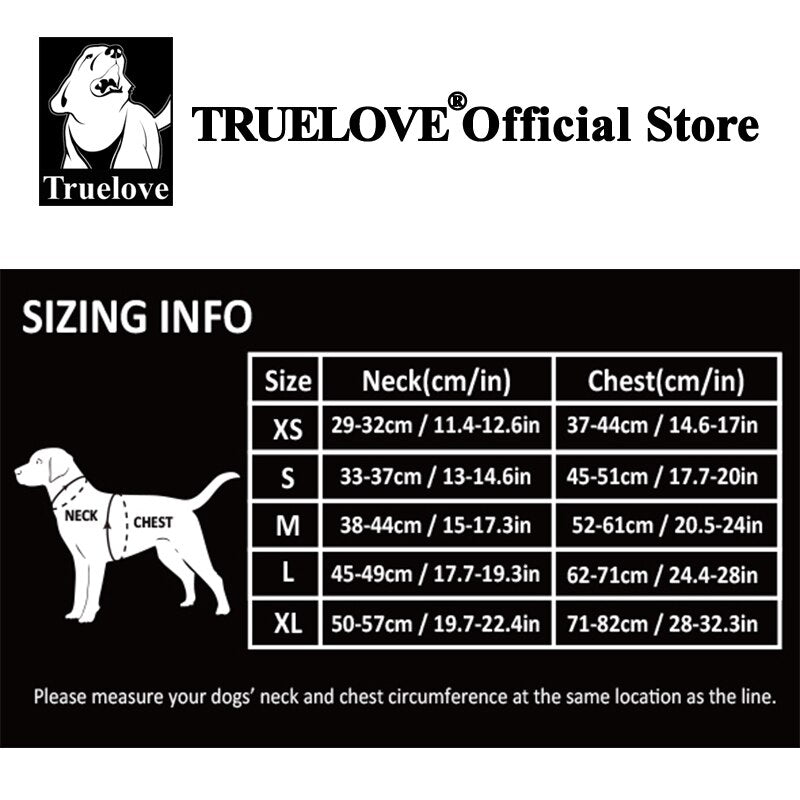 Truelove Vehicle Safety Dog Harness - Adjustable, Breathable Mesh Fabric TLH2512