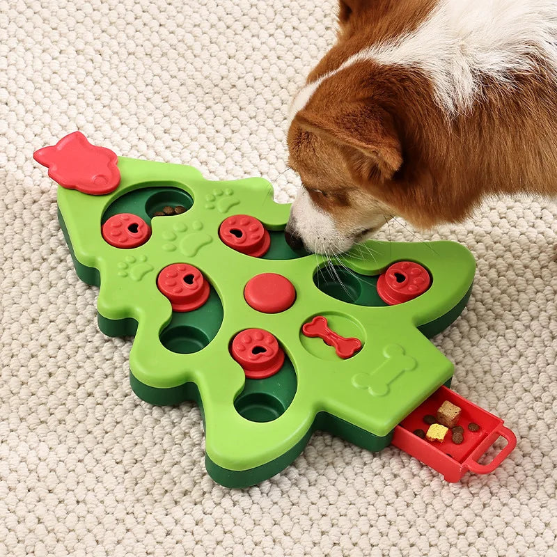 Christmas tree shaped Durable Foraging Puzzle Toy for Small Dogs & Puppies