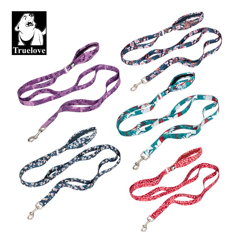 Truelove Nylon Dog Leash with Padded Double Handle - Small, medium & large dogs