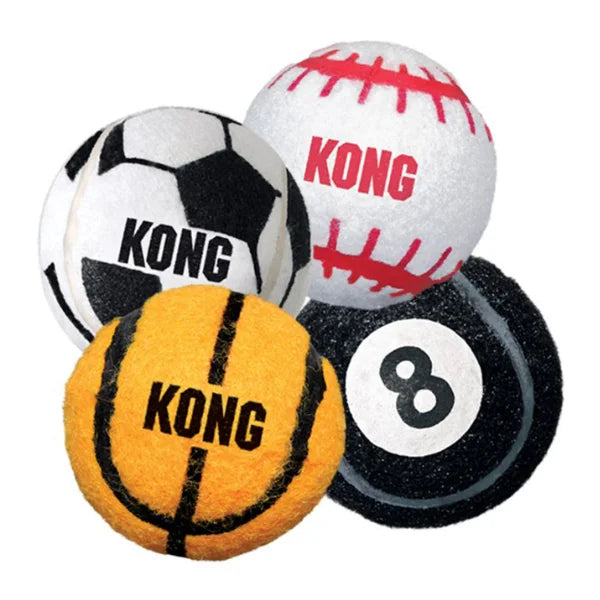 KONG Sport Balls Assorted Balls - Medium & Large size packs