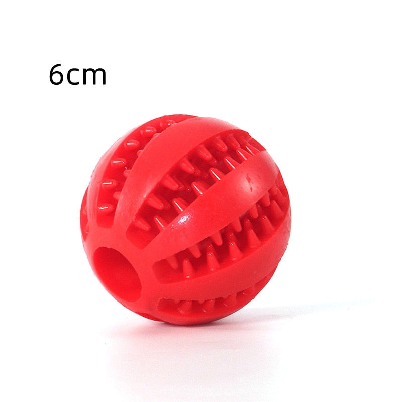 Rubber Interactive Chew Foraging Dog Ball Toys