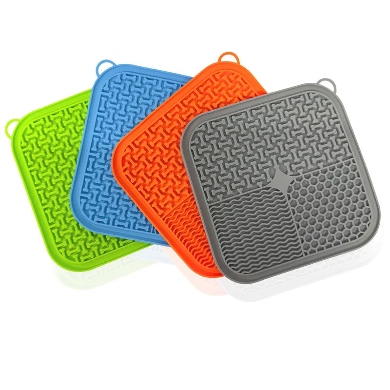 Slow Feeding Premium Lick Mat for Dogs with Suction Cups - Various colours available