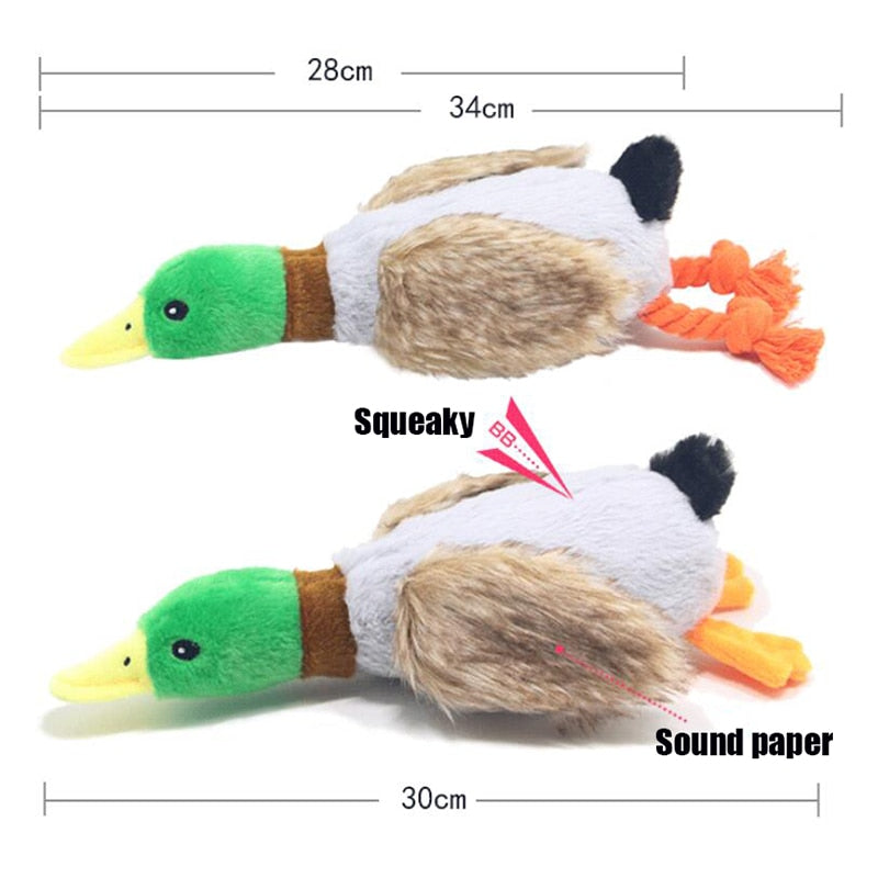 Plush Squeaky Duck Toy For Dogs