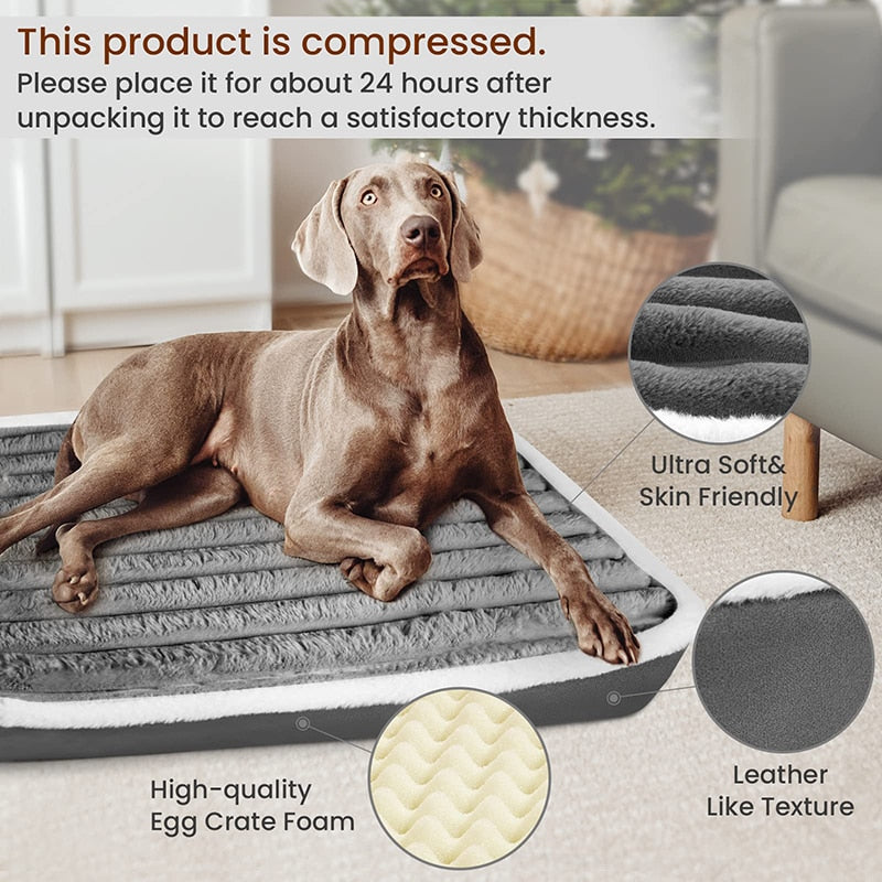 Benepaw Soft Orthopedic Dog Bed For Small, Medium & Large Breeds