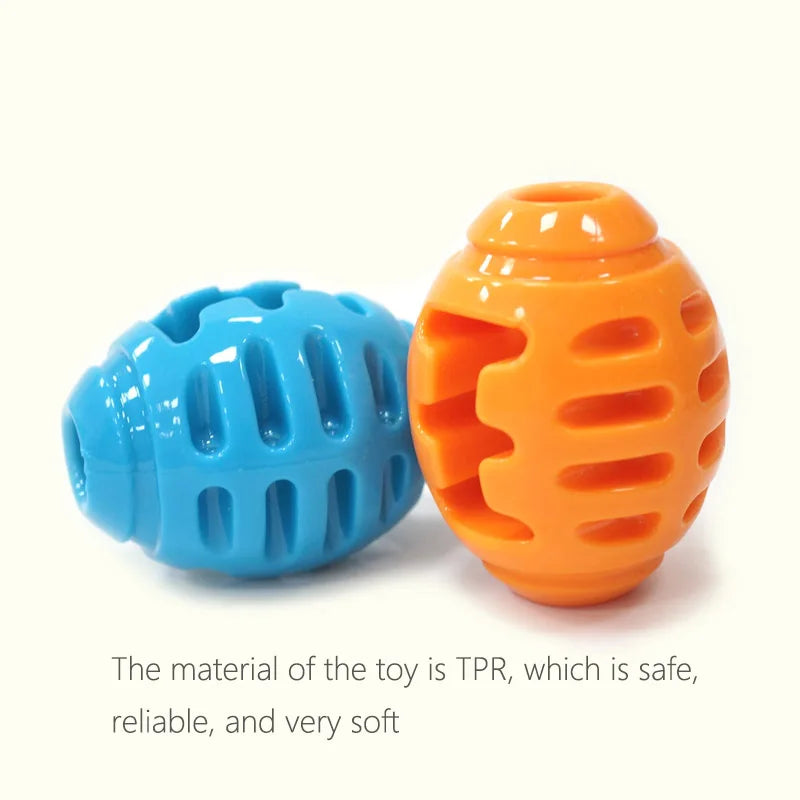 CAITEC Rubber Foraging Rugby Dog Toys - Available in 2 colours & sizes