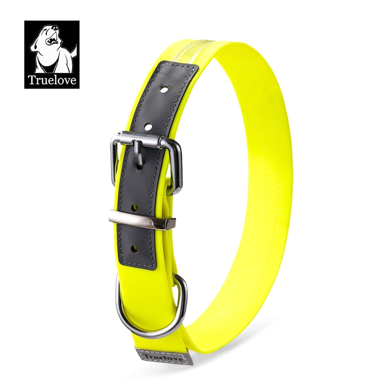 Truelove Reflective Waterproof Anti-Odor Dog Collar - Durable, Adjustable PVC / Polyester TLC5521