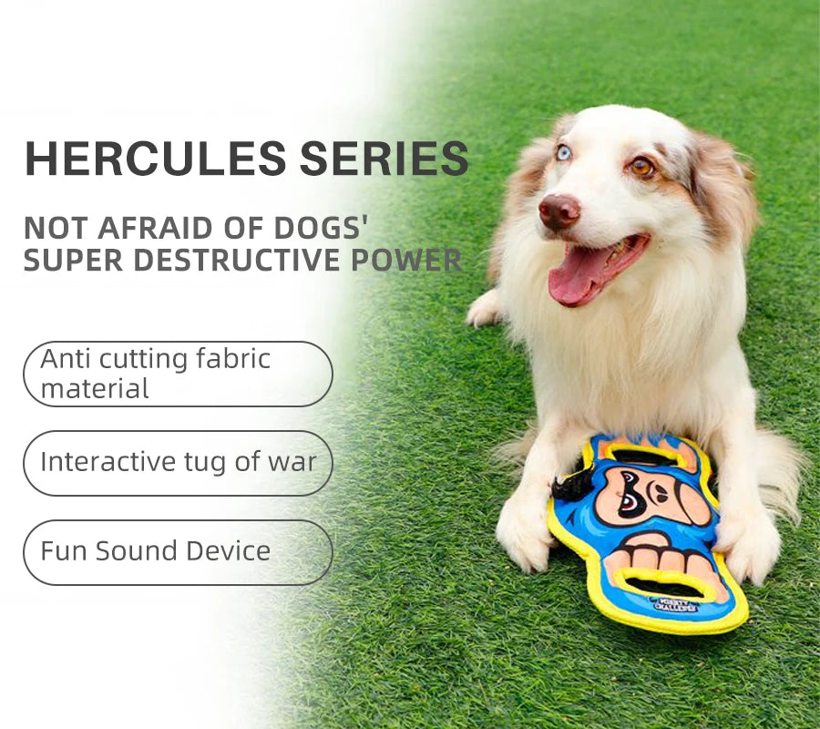 GiGwi Hercules Series Plush Dog Toys - 3 Animal designs