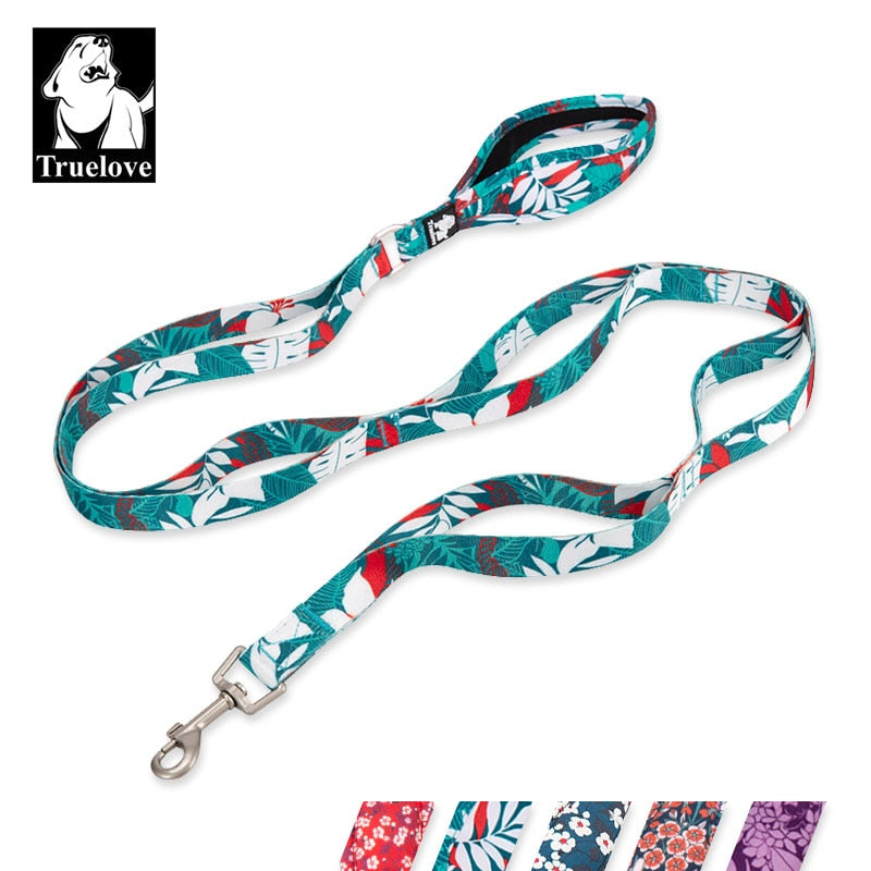 Truelove Nylon Dog Leash with Padded Double Handle - Small, medium & large dogs