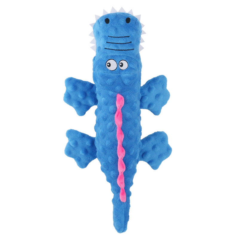 Stuffed Crocodile Interactive Squeaking Dog Toy