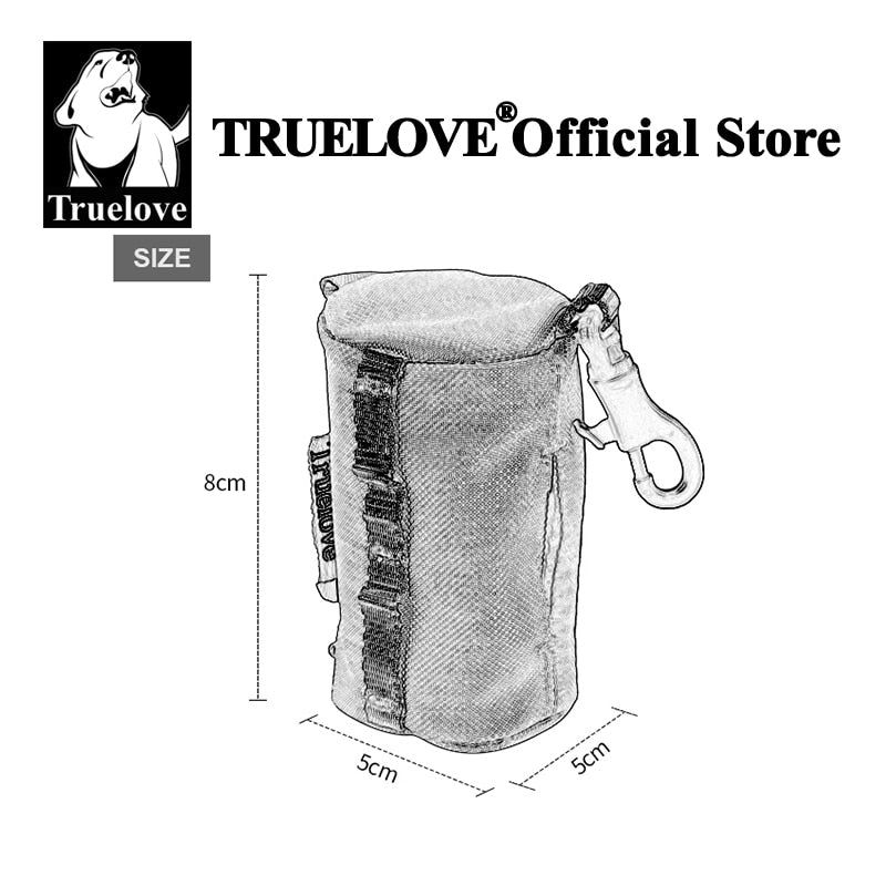 Truelove Adjustable Small Poop Bag Dispenser with Carabiner Suitable for All Dog Leashes TLB2012