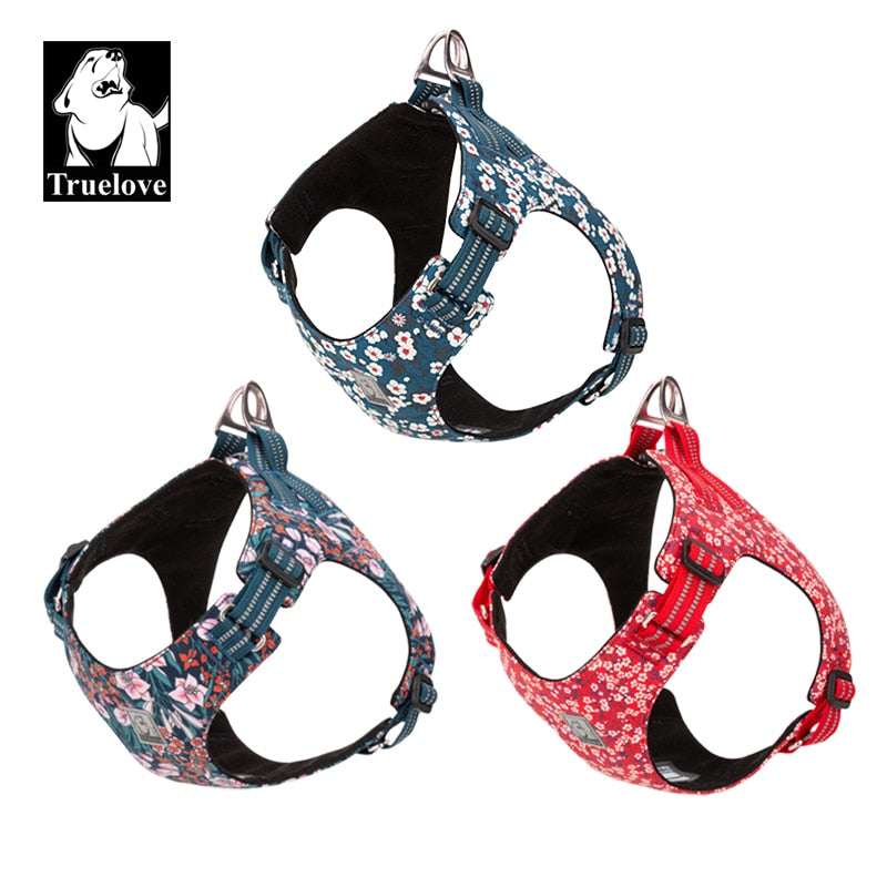 Truelove Floral Dog Harness for Small, Medium Dogs & Puppies TLH1912