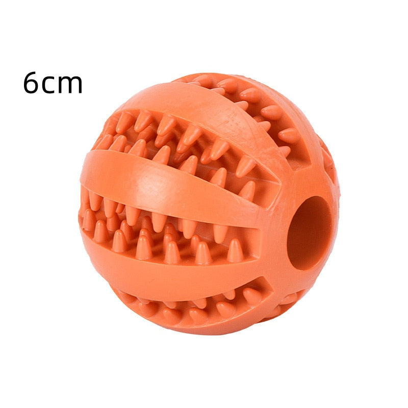 Rubber Interactive Chew Foraging Dog Ball Toys