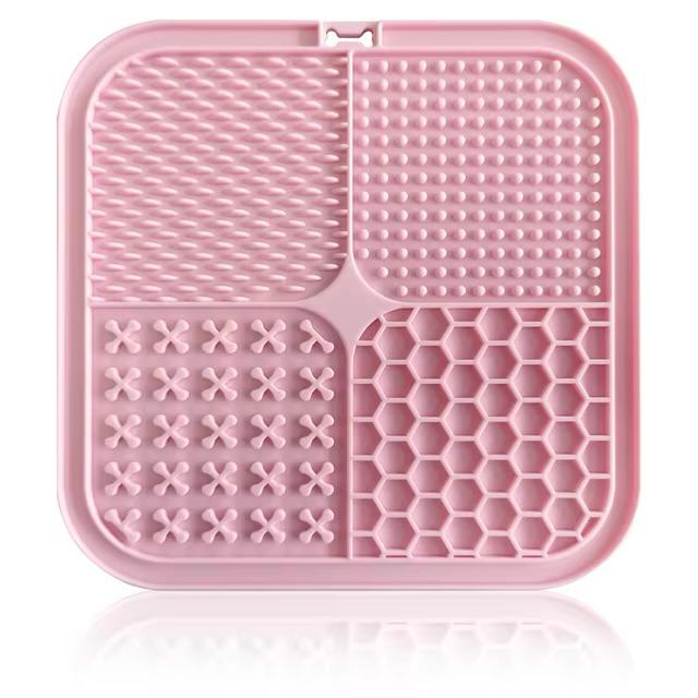 Poursweet Dog Lick Mat with Suction Cups - help with Anxiety Relief