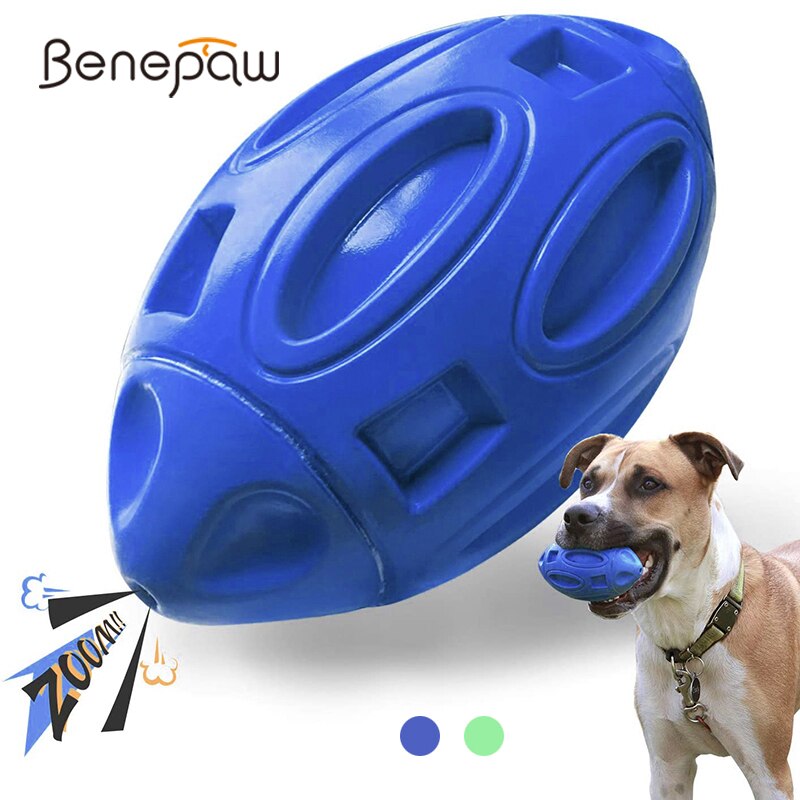 Benepaw Squeaky Rubber ball For Aggressive Chewers for Small to Large Dogs