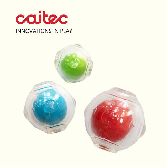 CAITEC Dog Toy Amazing Squeaker Durable Interactive Ball