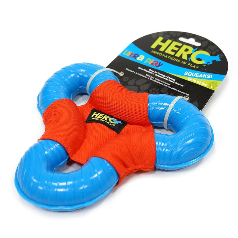 CAITEC Hero Ultra Play Squeaky Interactive Triangle Toy  - Suitable for Medium to Large Dogs