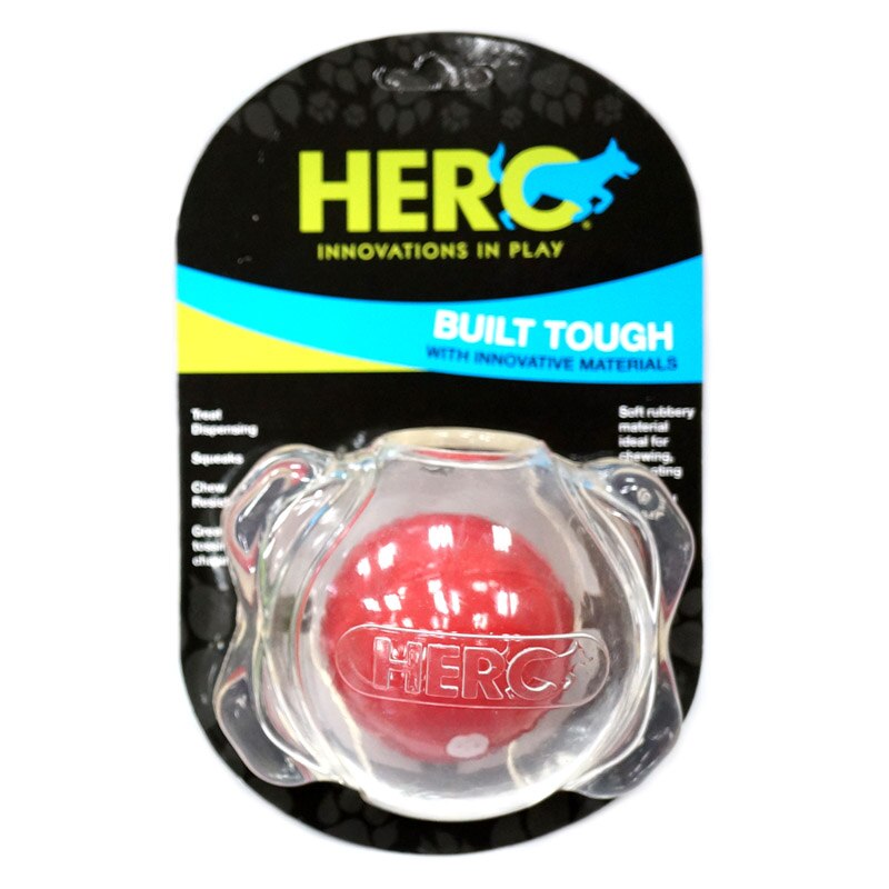 CAITEC Hero Squeaker Foraging Ball - Floating Springy Bite Resistant - 3 sizes available