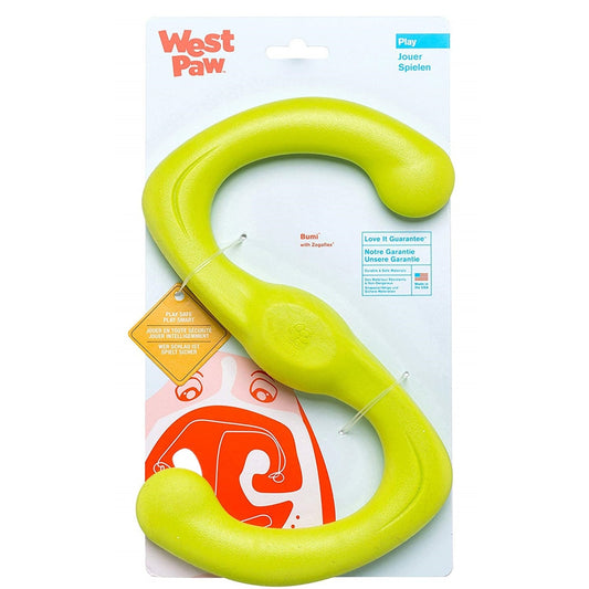 West Paw Zogoflex Bumi Interactive Floating Rubber Tough Tug-o-War Dog Play Toy