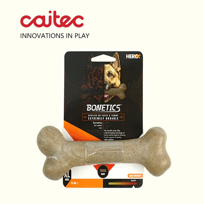 CAITEC Hero Bonetics Chewing Bone - Durable Bite Resistant great for Small to Large Dogs