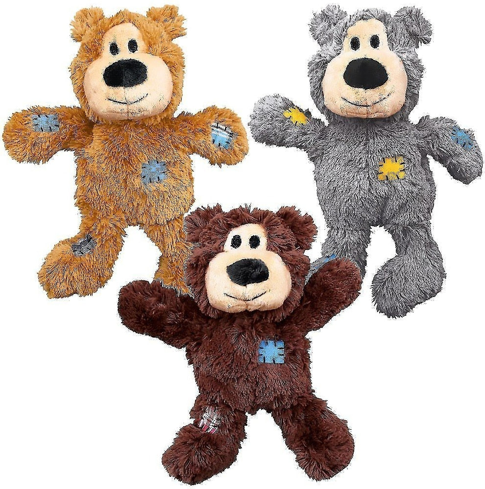 KONG Wild Knots Bear Dog Toy, Colour Varies, Multiple sizes available