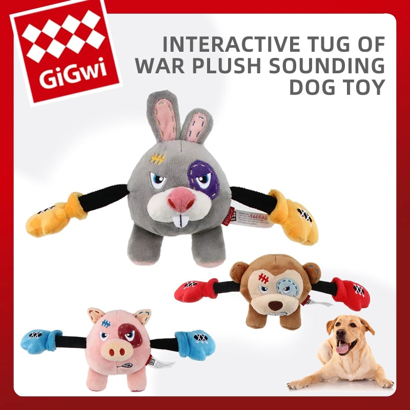 GiGwi Newest Pet Toys Cute Boxer Panda Series Sound Interactive For All Dogs