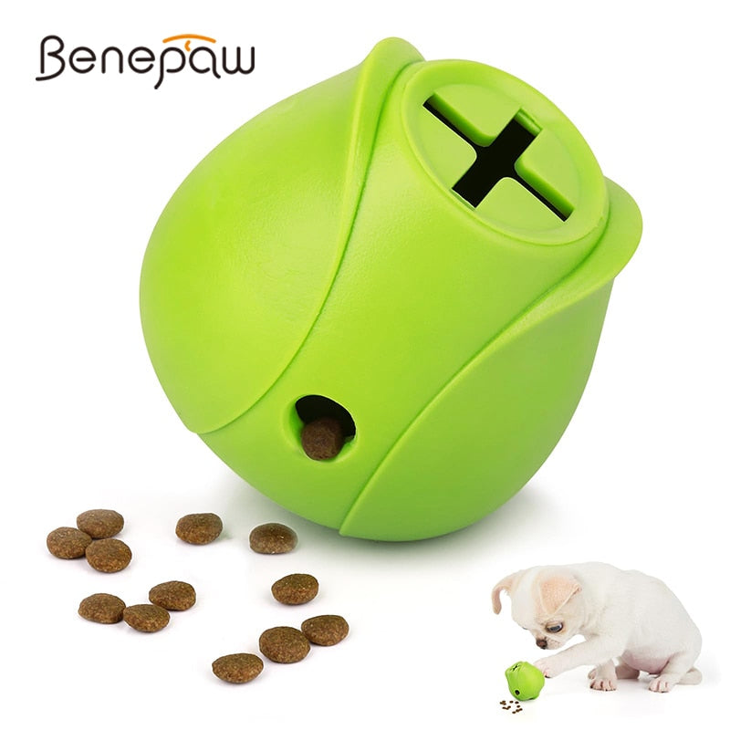 Benepaw Treat Dispensing Rubber Foraging Dog Toy For Small to Medium sized Dogs & Puppies