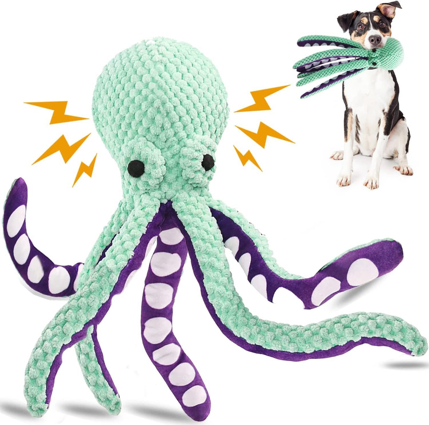 Interactive Squeaky Octopus Dog Toy - 2023 version