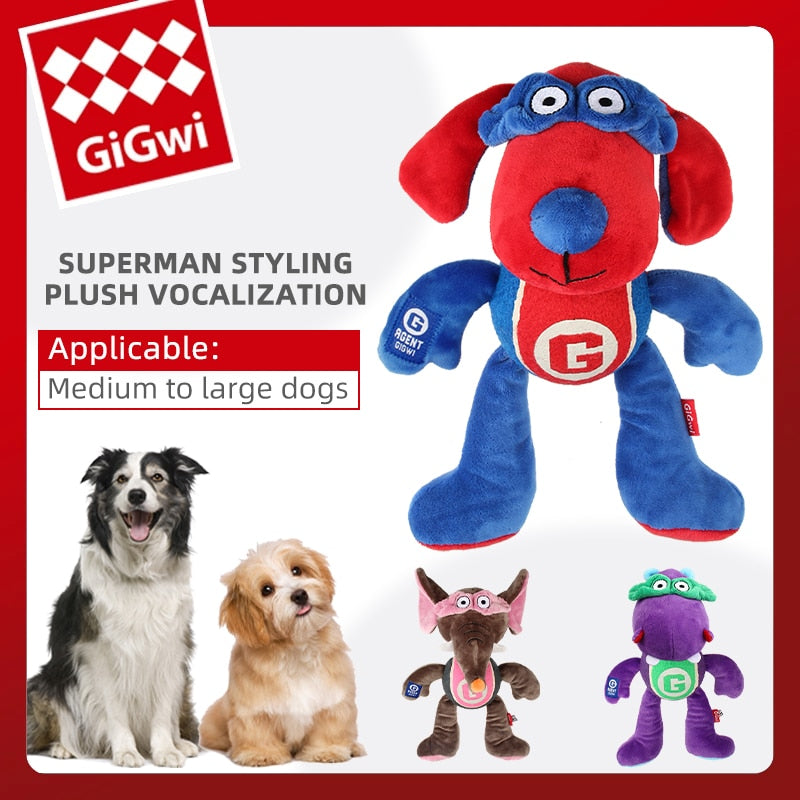 GiGwi Plush Pet Toy Super Series Sound Squeaker For All Dogs