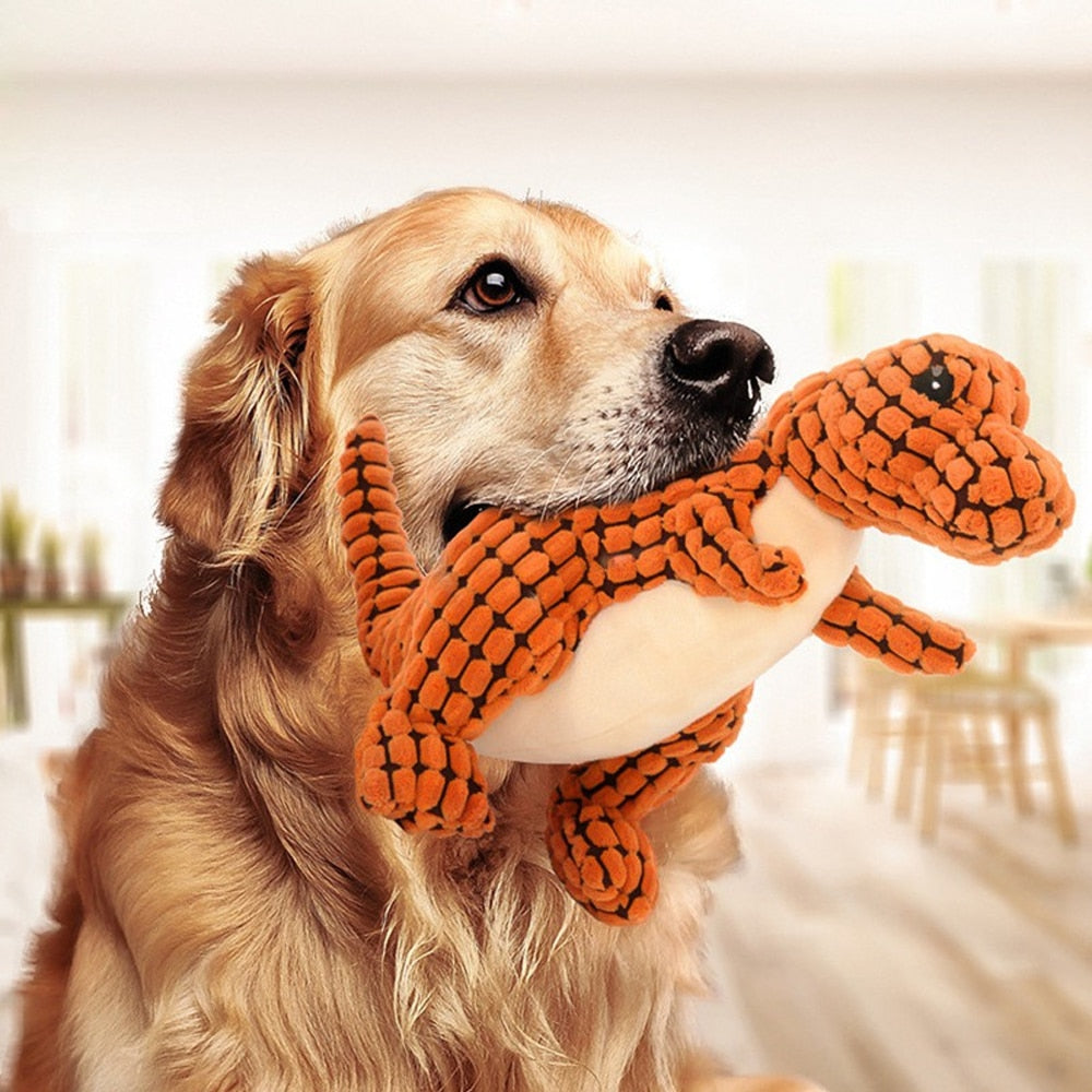 Dinosaur Dog Plush Squeaky toy