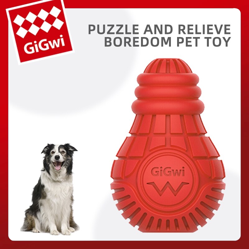 GiGwi Bingo Series Light Bulb Dog Foraging Rubber Toy