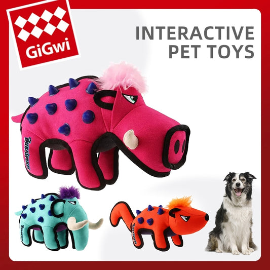 GiGwi Duraspikes Interactive Extra Tough Animal Dog Toys - Great for aggressive chewers